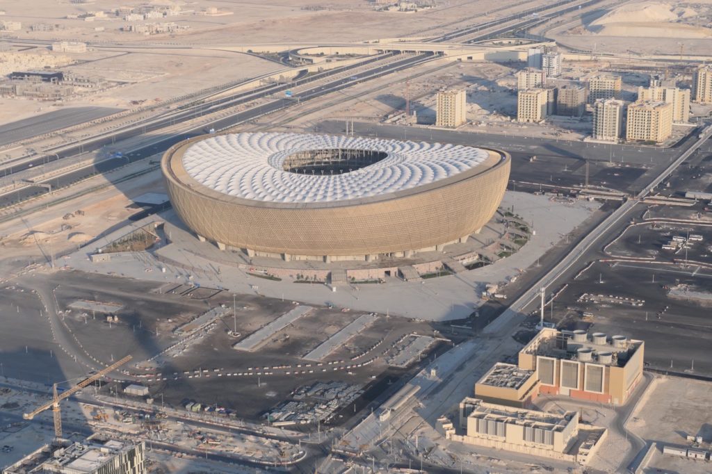 Das WM Finalstadion Lusail International im Doha