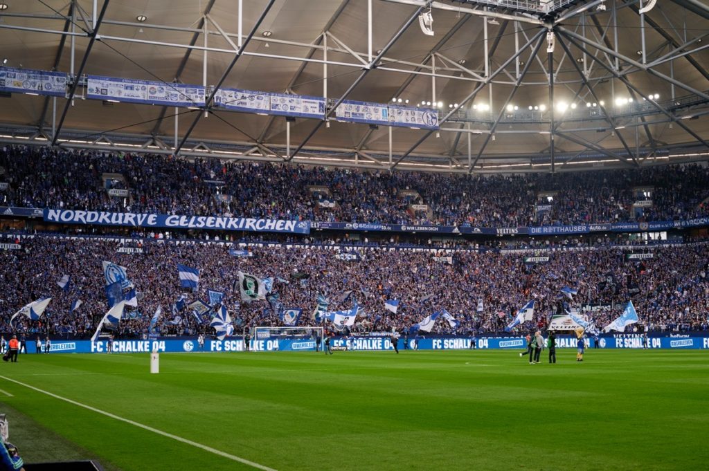 GELSENKIRCHEN,  GERMANY - OCTOBER 2, 2022: Veltins Arena. The football match of Bundesliga FC Schalke 04 vs Augsburg (Copyright depositphotos.com)